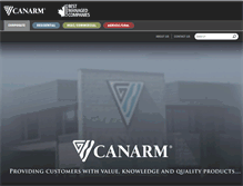 Tablet Screenshot of canarm.com